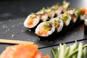 different types of sushi rolls